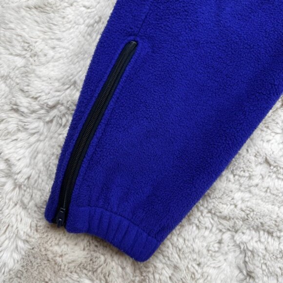 Men’s Vintage 90s LL Bean Outdoor Fleece Jogger Sweat Pants Size Medium Purple - Picture 3 of 8